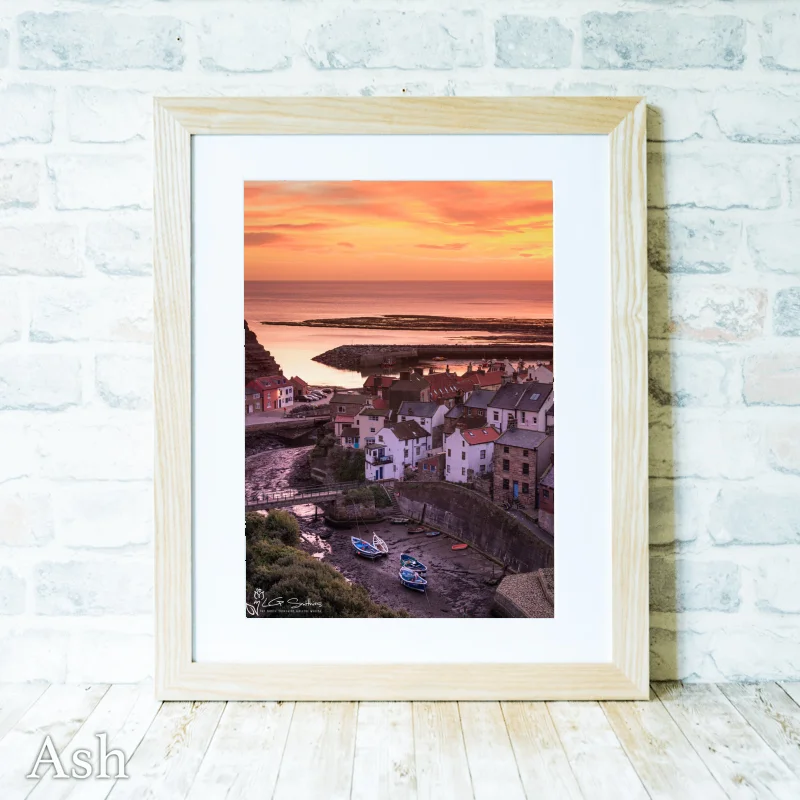 Staithes Yorkshire 4 Staithes Yorkshire - Ash-Portrait-Frame