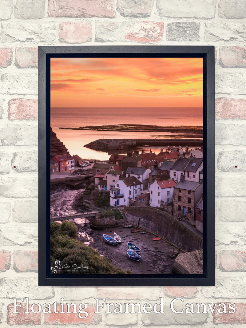 Staithes Yorkshire 7 Staithes Yorkshire - Float-Frame-Canvas-Portrait