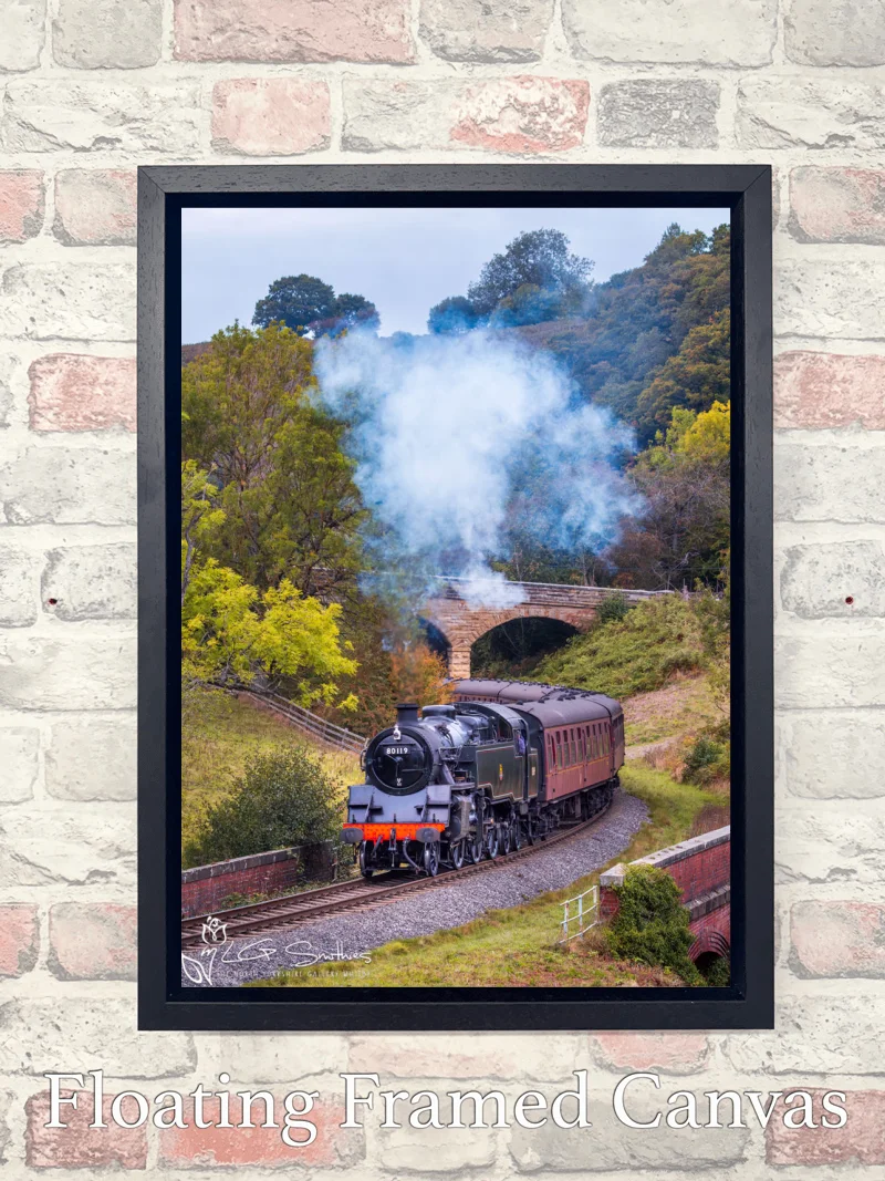 Standard 2MT No. 78019 At Darnholm 7 Standard 2MT No. 78019 At Darnholm - Float-Frame-Canvas-Portrait