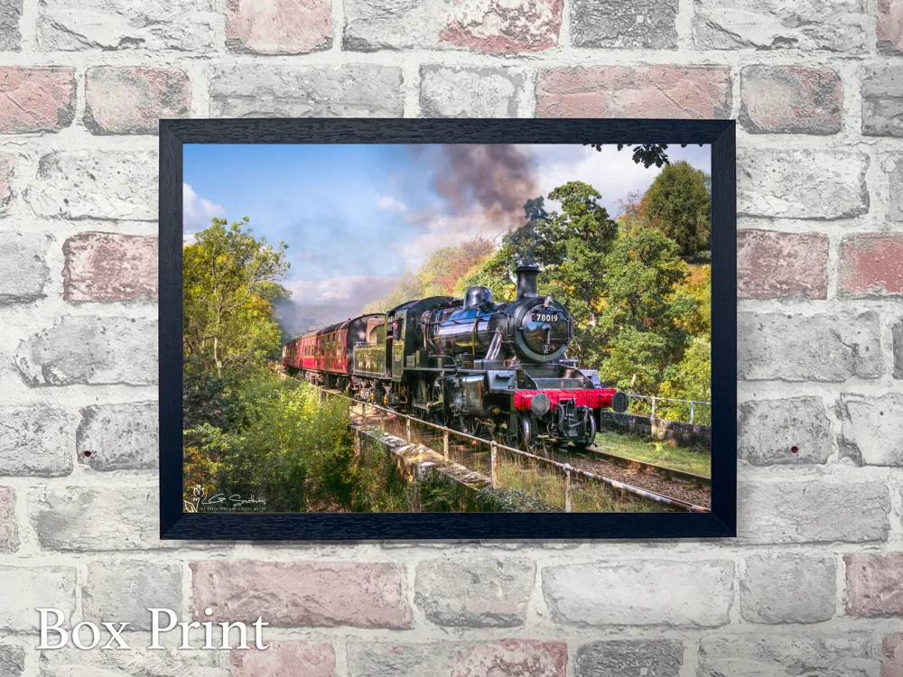 Standard 2MT No. 78019 At Water Arc NYMR 4 Standard 2MT No. 78019 At Water Arc NYMR - Landscape-Box-Print