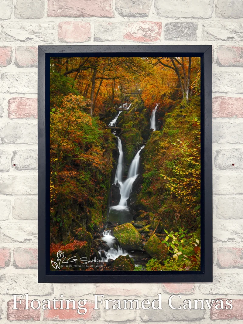 Stock Ghyll Force 7 Stock Ghyll Force - Float-Frame-Canvas-Portrait
