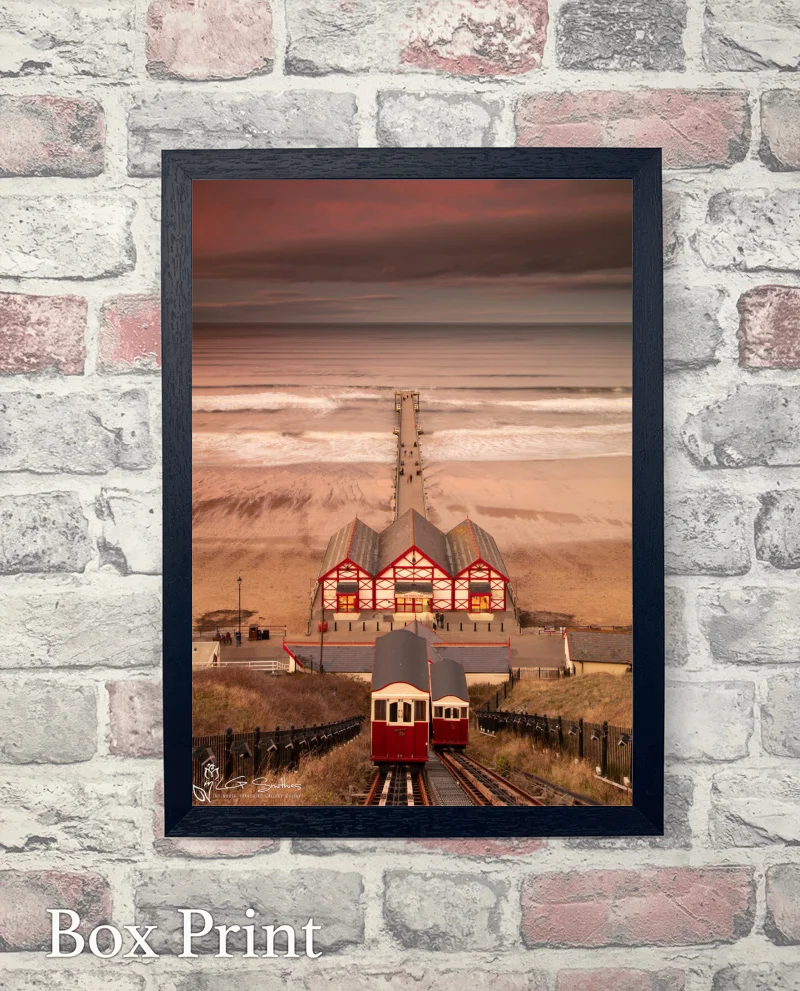 Storm Clouds Gather Over A Busy Saltburn Pier 7 Storm Clouds Gather Over A Busy Saltburn Pier - Box-Print-Portrait