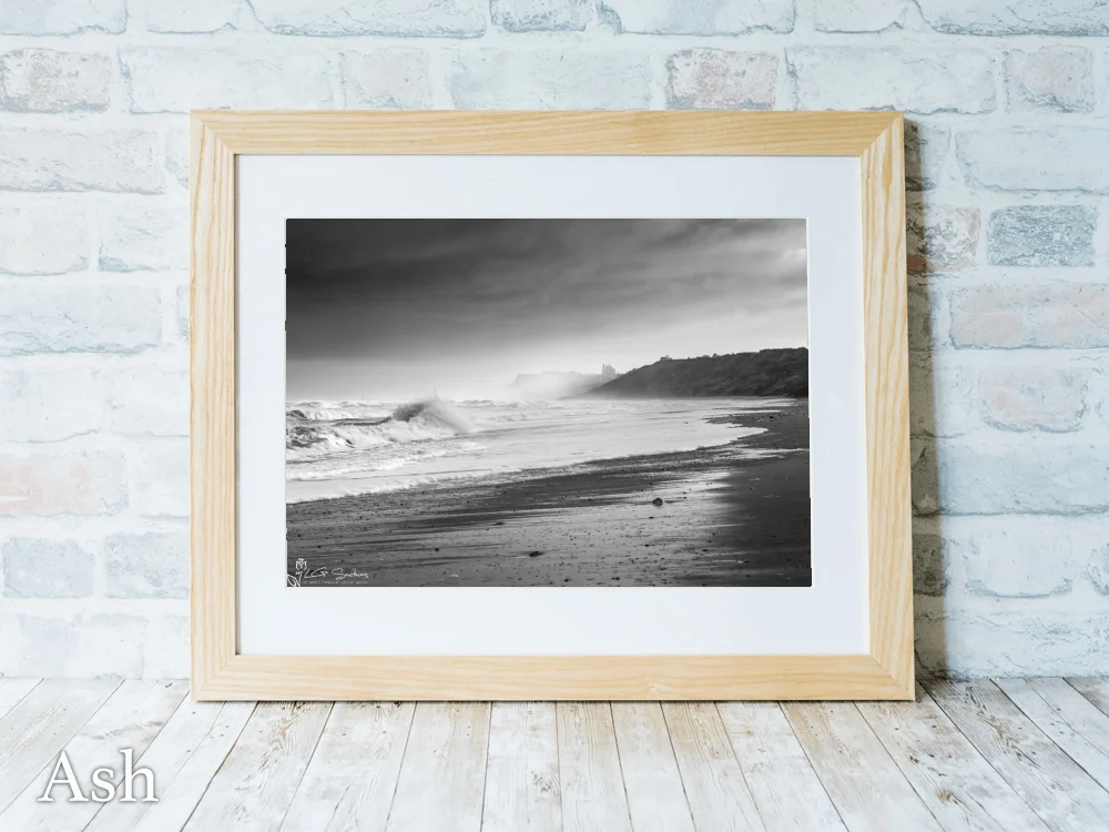 Storm On Whitby Beach 7 Storm On Whitby Beach - Ash-Landscape-Frame