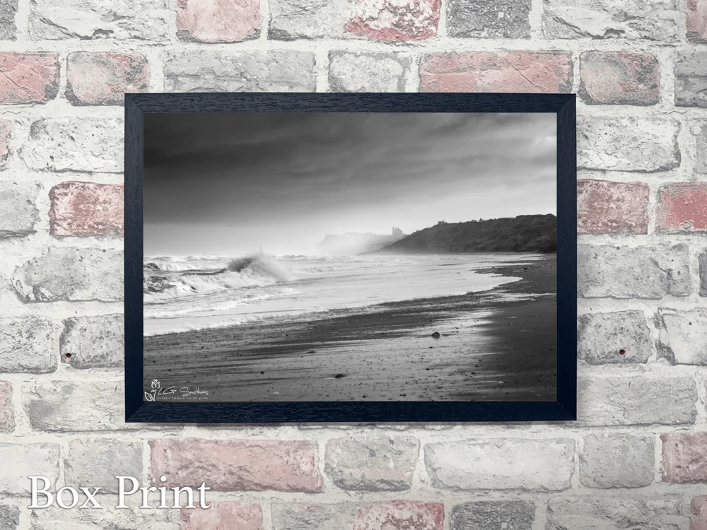 Storm On Whitby Beach 4 Storm On Whitby Beach - Landscape-Box-Print