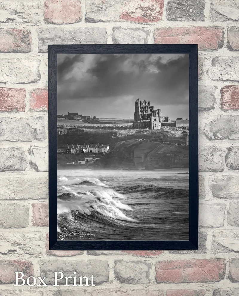 Stormy Whitby Abbey 6 Stormy Whitby Abbey - Box-Print-Portrait