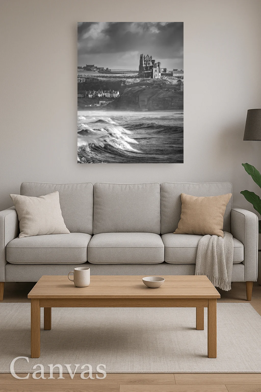Stormy Whitby Abbey 8 Stormy Whitby Abbey - Wall-art-for-living-room-portrait