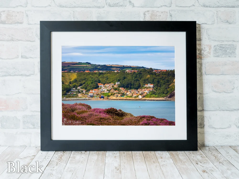 Stunning Coastal View Of Runswick Bay 6 Stunning Coastal View Of Runswick Bay - Black-Landscape-Frame