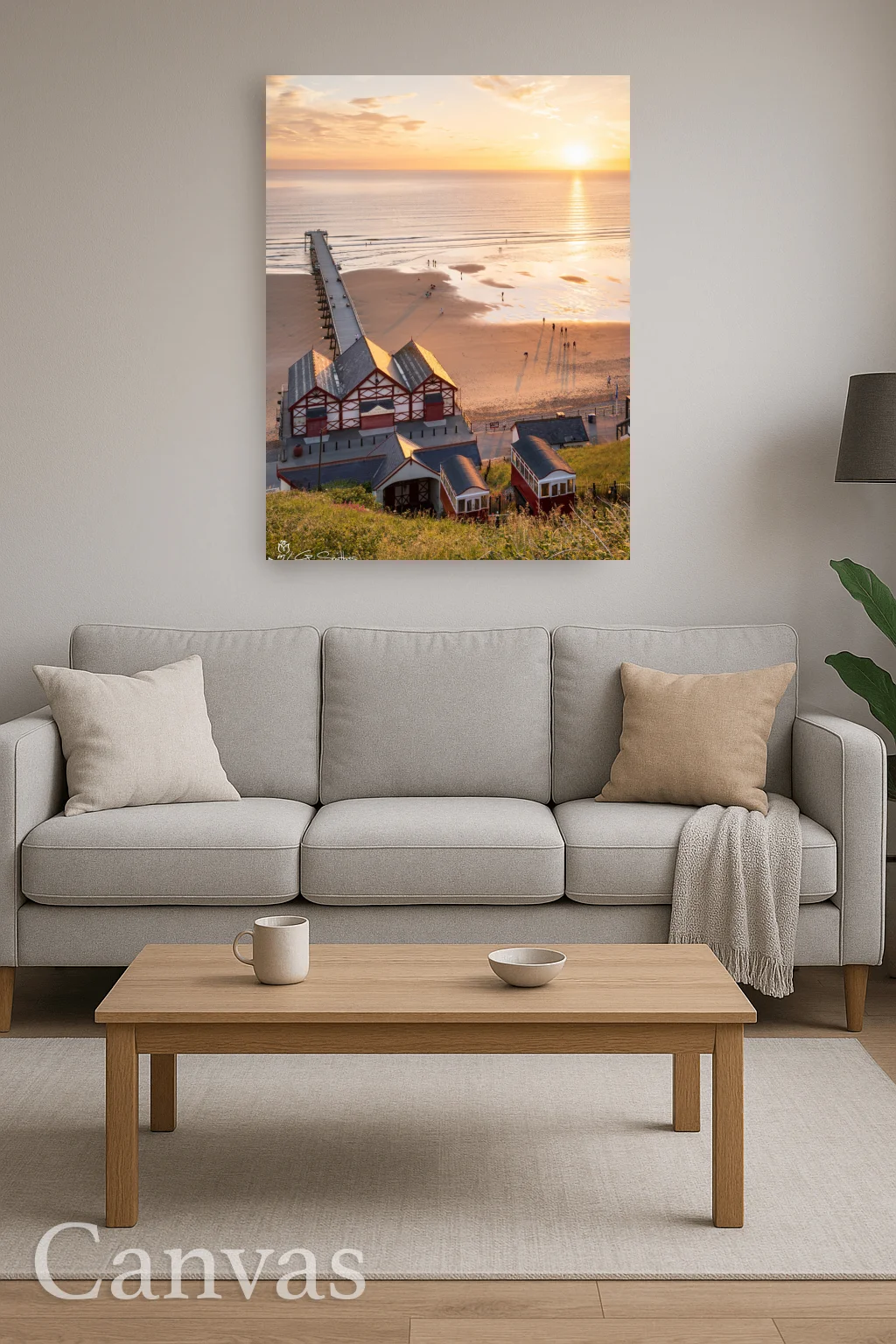 Summer Solstice Sunrise At Saltburn Pier 8 Summer Solstice Sunrise At Saltburn Pier - Wall-art-for-living-room-portrait