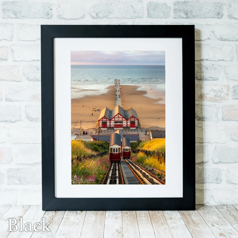 Summers Evening At Saltburn 3 Summers Evening At Saltburn - Black-Portrait-Frame