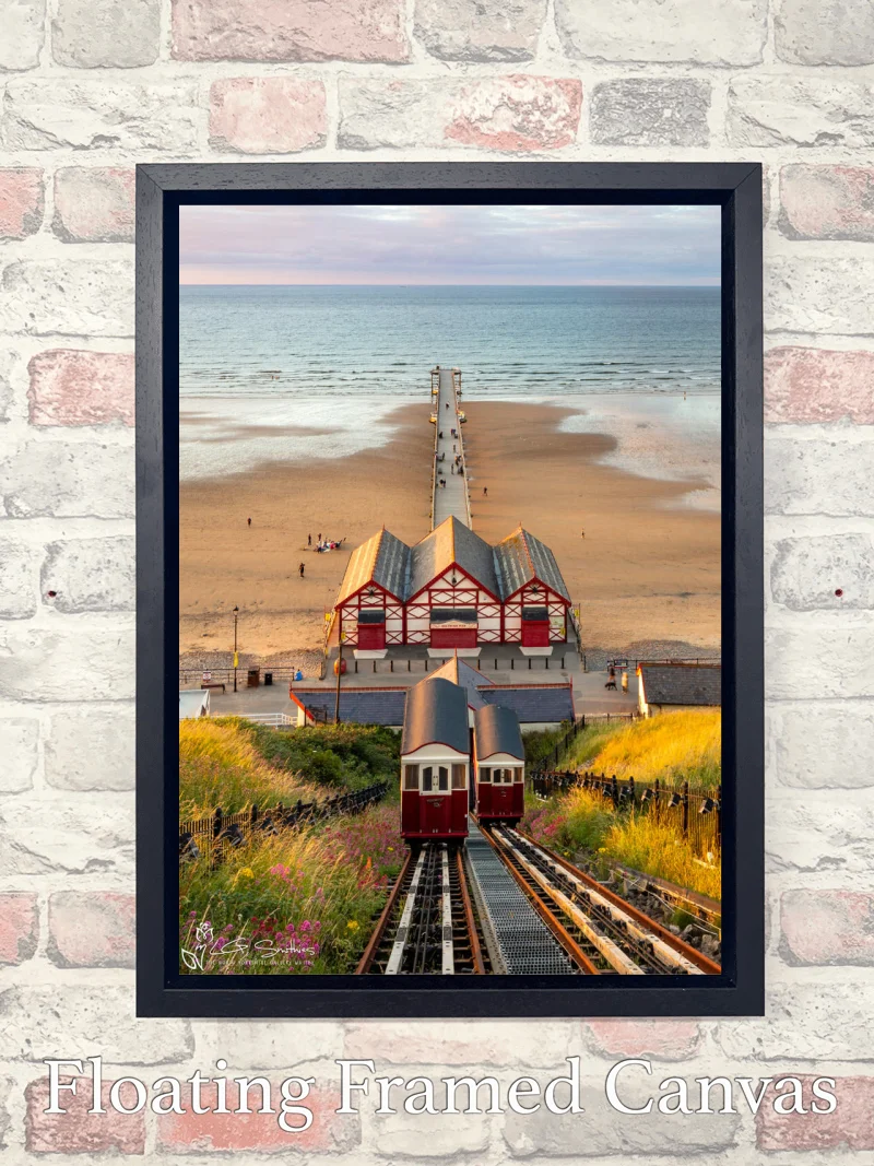 Summers Evening At Saltburn 7 Summers Evening At Saltburn - Float-Frame-Canvas-Portrait