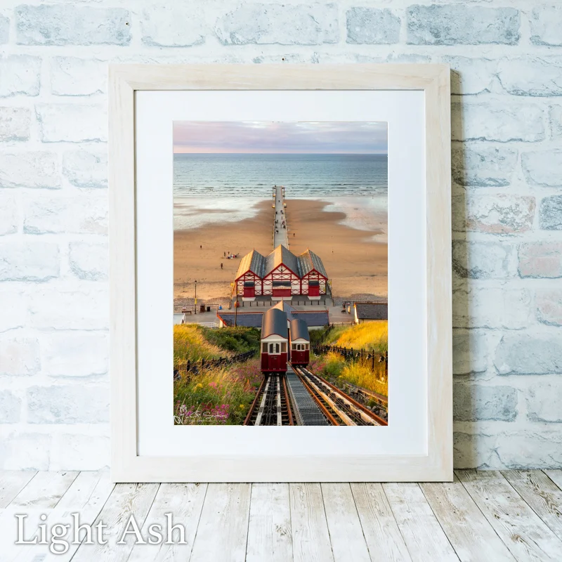 Summers Evening At Saltburn 2 Summers Evening At Saltburn - Light-Ash-Portrait-Frame
