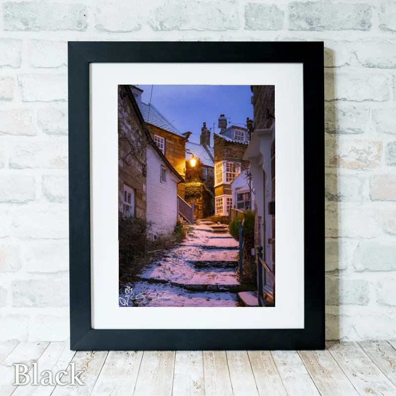 Sunny Place On A Snowy Morning 3 Sunny Place On A Snowy Morning - Black-Portrait-Frame