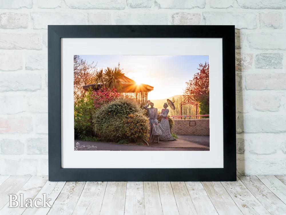Sunrise at Saltburn's Italian Gardens 6 Sunrise at Saltburn's Italian Gardens - Black-Landscape-Frame