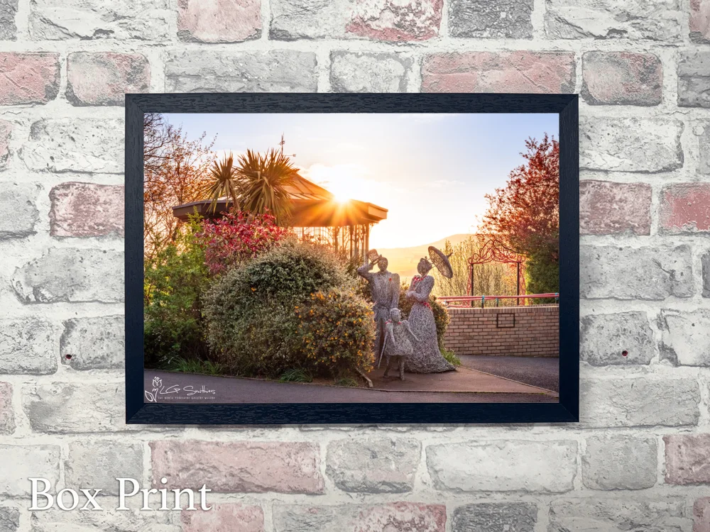 Sunrise at Saltburn's Italian Gardens 4 Sunrise at Saltburn's Italian Gardens - Landscape-Box-Print