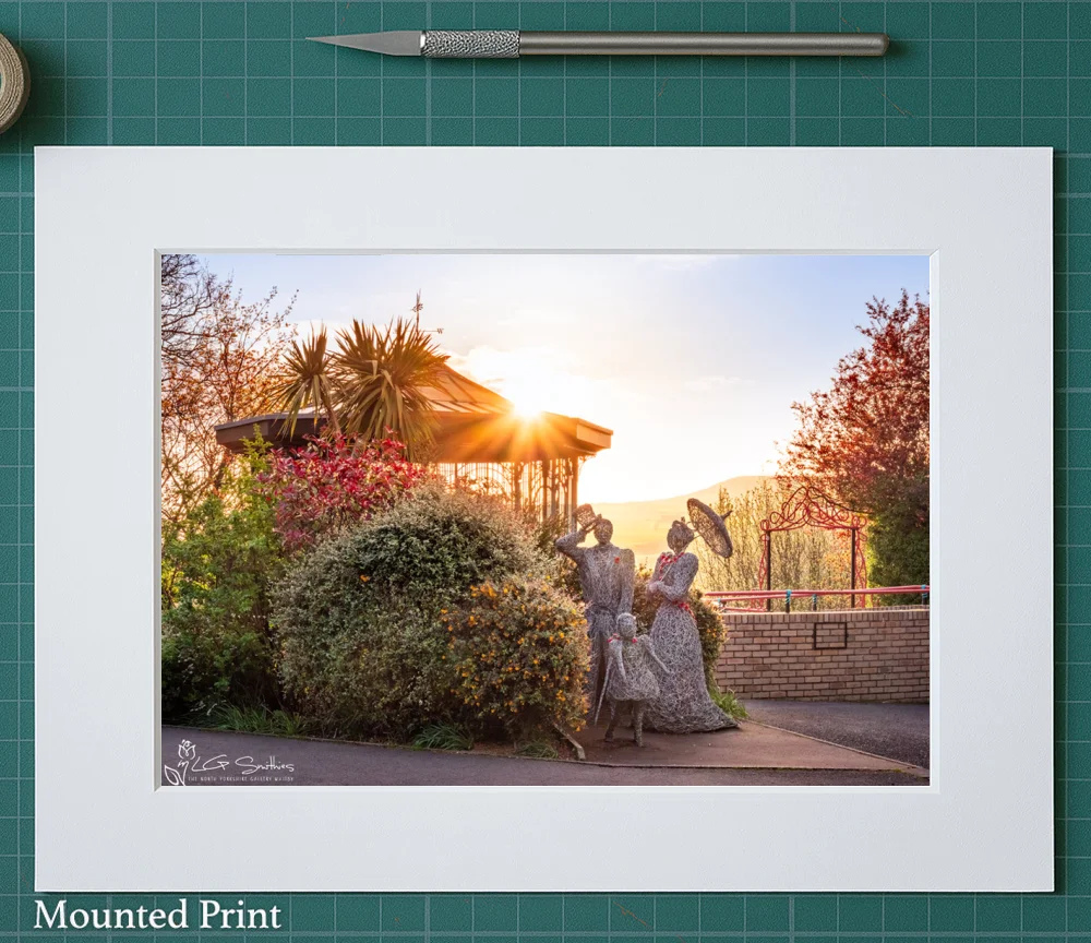 Sunrise at Saltburn's Italian Gardens 2 Sunrise at Saltburn's Italian Gardens - Landscape-Mounted-Print