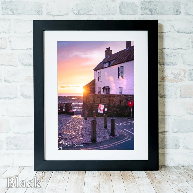 Sunrise From The Dock At RHB 3 Sunrise From The Dock At RHB - Black-Portrait-Frame