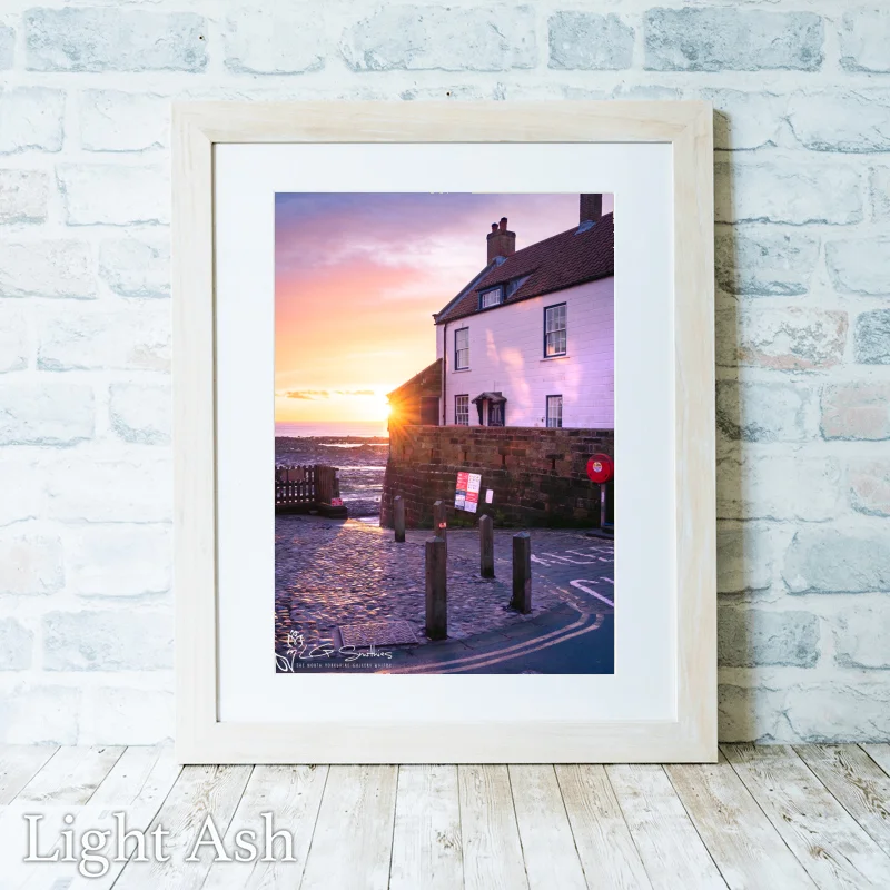 Sunrise From The Dock At RHB 2 Sunrise From The Dock At RHB - Light-Ash-Portrait-Frame