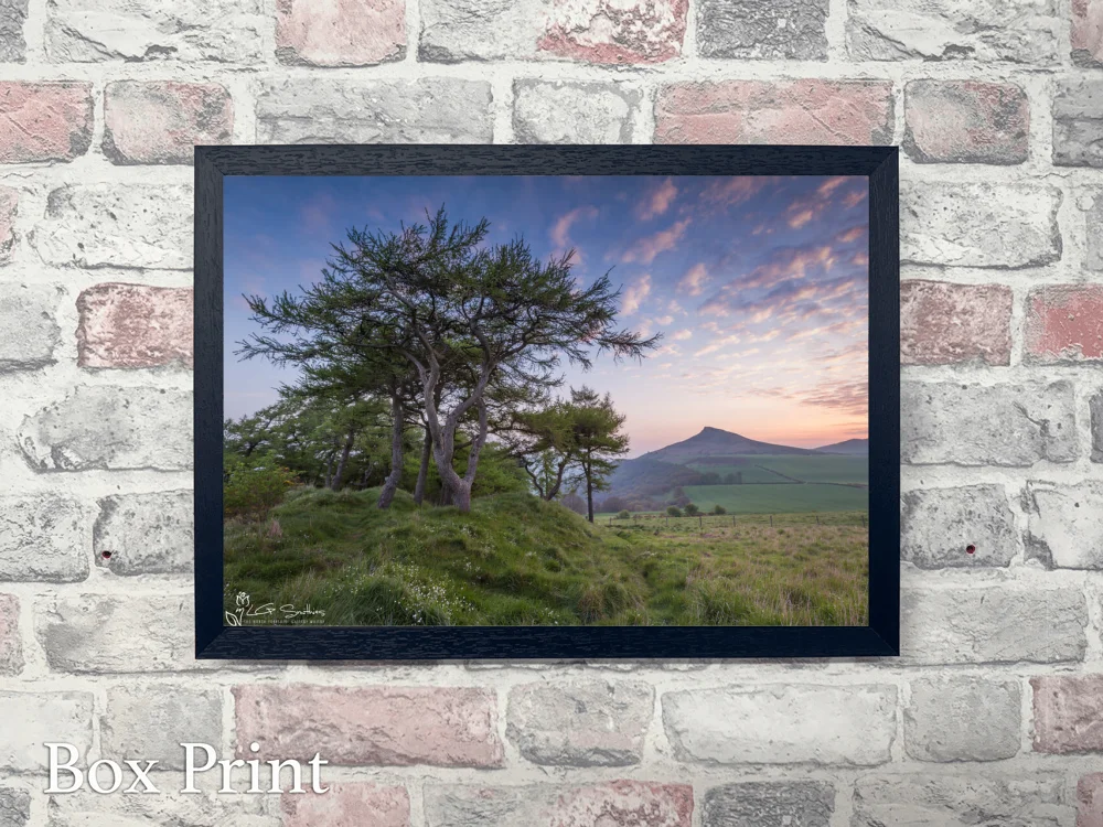 Sunrise Over Roseberry Topping 4 Sunrise Over Roseberry Topping - Landscape-Box-Print