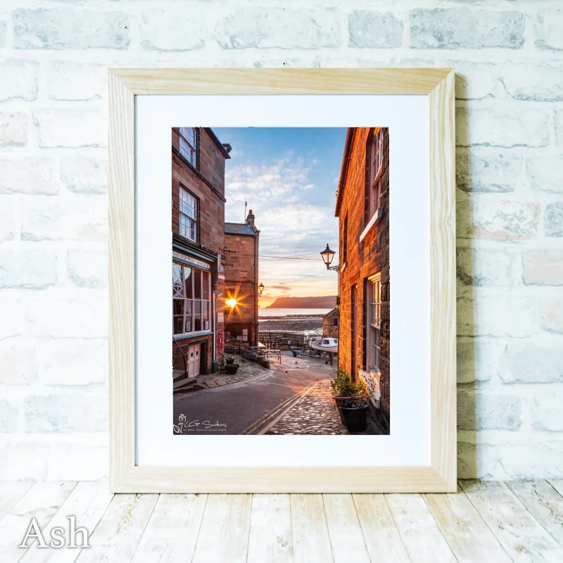 Sunrise Through The Bay Hotel Window Robin Hood's Bay 4 Sunrise Through The Bay Hotel Window Robin Hood's Bay - Ash-Portrait-Frame