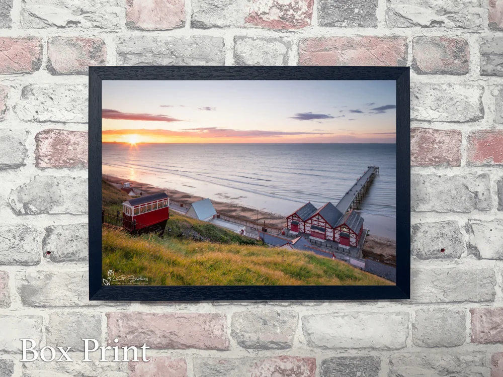 Sunset At Saltburn By Sea 4 Sunset At Saltburn By Sea - Landscape-Box-Print
