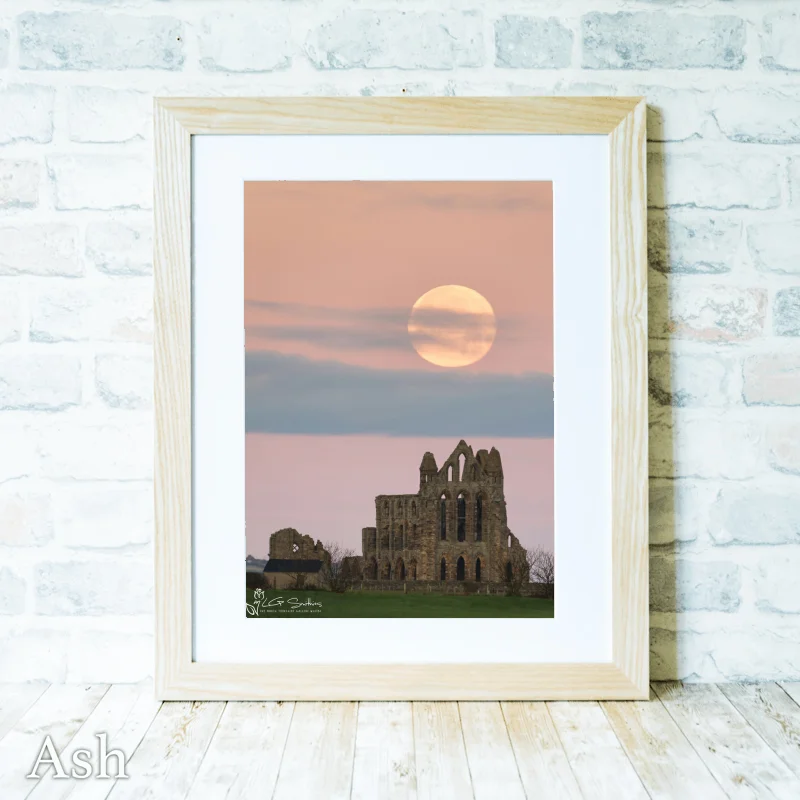 Super Moon Over Whitby Abbey 4 Super Moon Over Whitby Abbey - Ash-Portrait-Frame