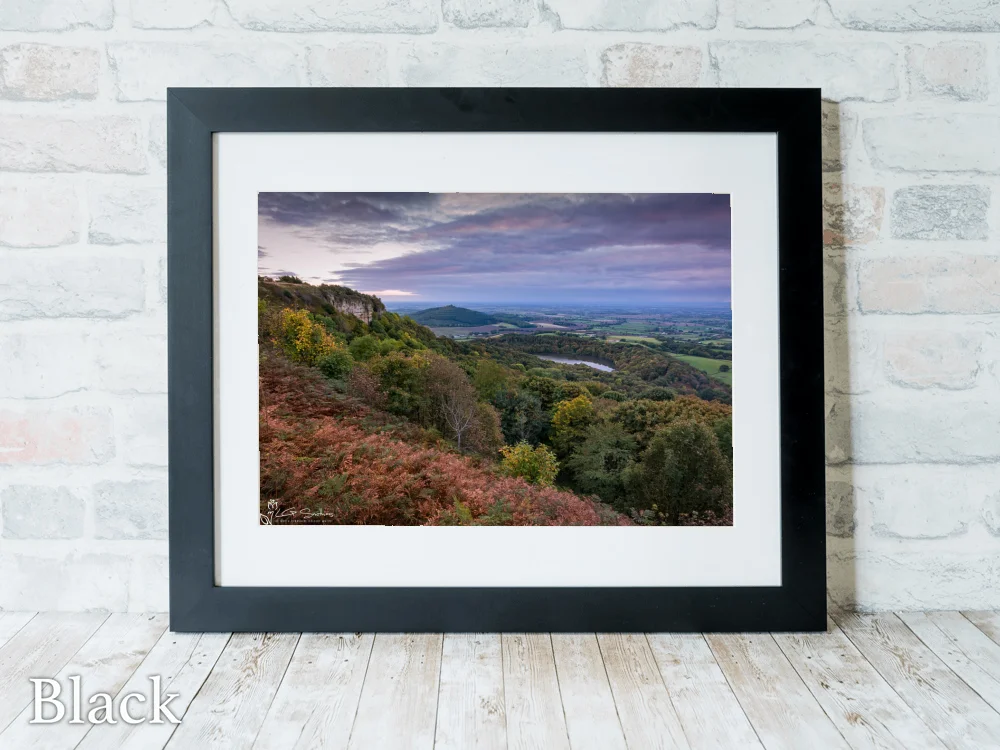 Sutton Bank Autumn 6 Sutton Bank Autumn - Black-Landscape-Frame