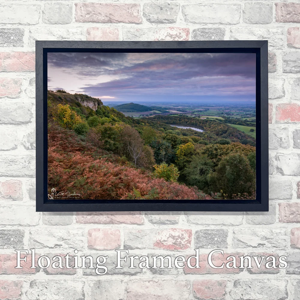 Sutton Bank Autumn 3 Sutton Bank Autumn - Landscape-Float-Frame-Canvas