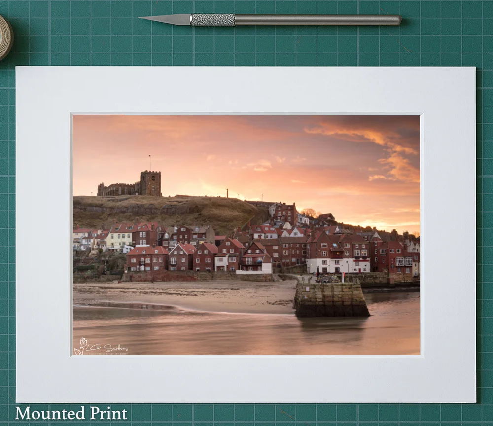 Tate Hill Beach And Pier, Whitby 3 Tate Hill Beach And Pier, Whitby - Landscape-Mounted-Print