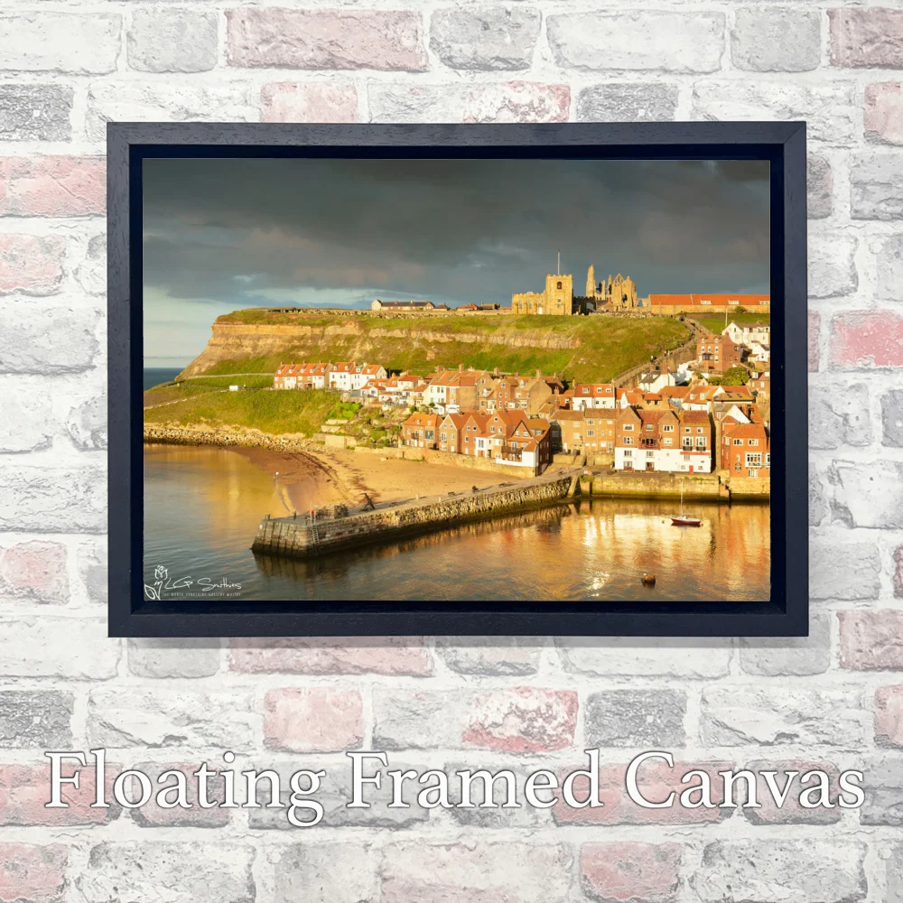 Tate Hill Beach Whitby 3 Tate Hill Beach Whitby - Landscape-Float-Frame-Canvas