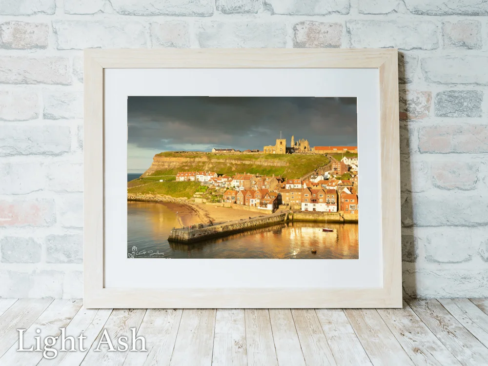 Tate Hill Beach Whitby 5 Tate Hill Beach Whitby - Light-Ash-Landscape-Frame