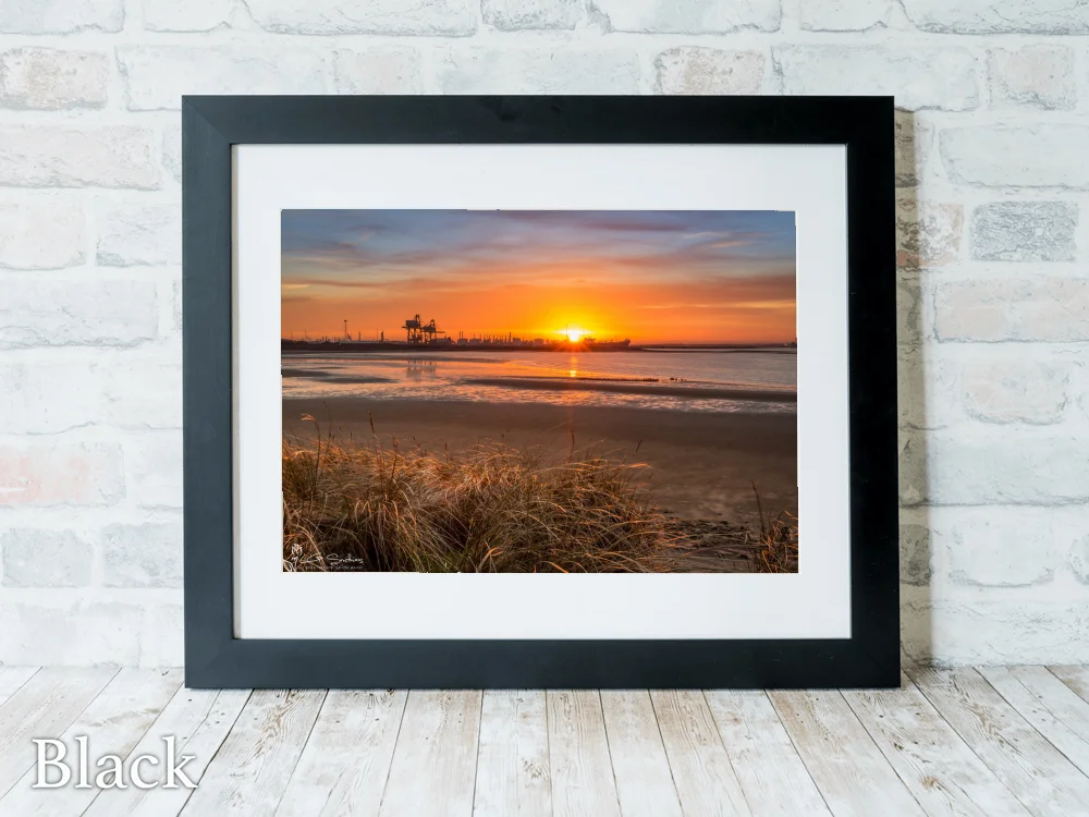 Teesmouth 6 Teesmouth - Black-Landscape-Frame