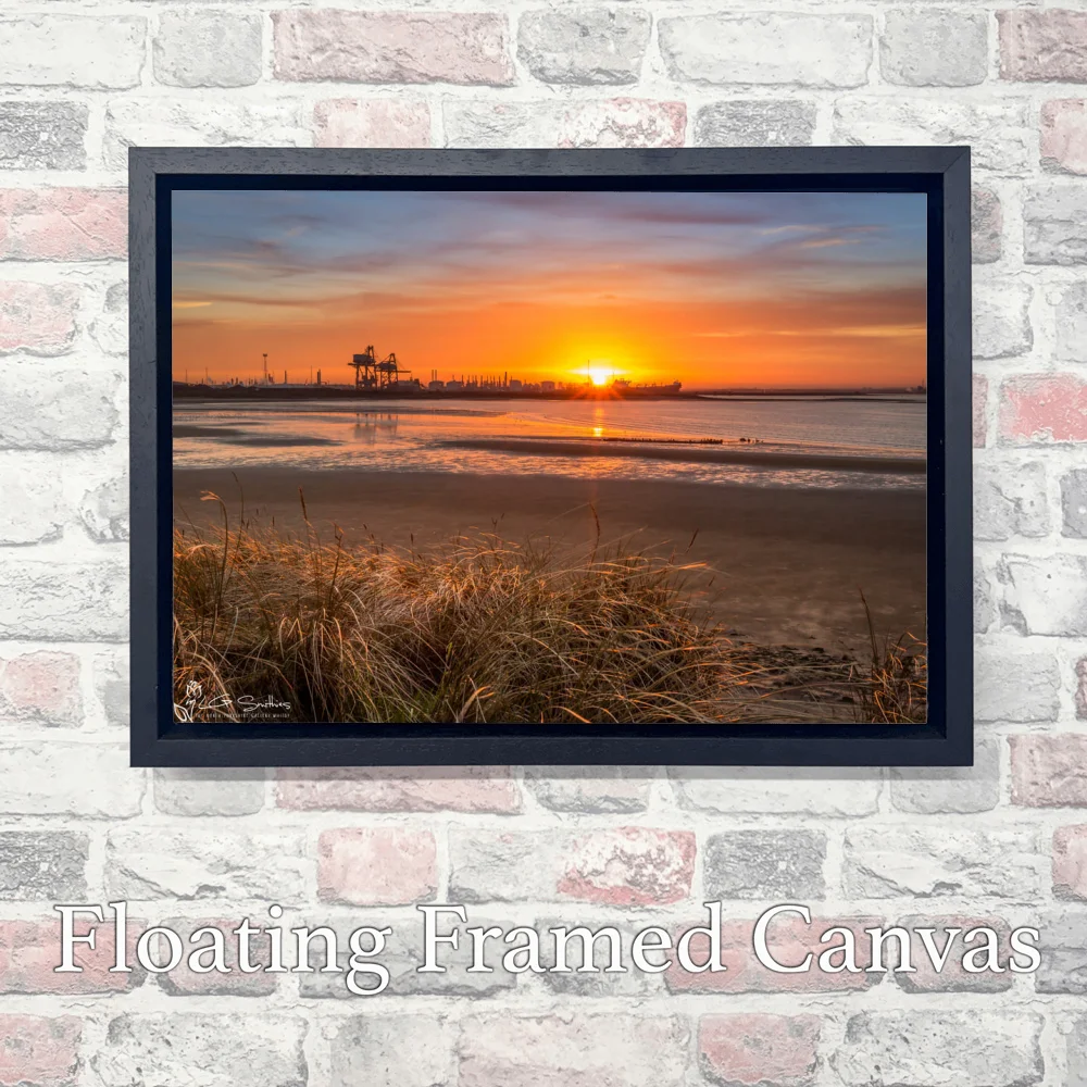 Teesmouth 3 Teesmouth - Landscape-Float-Frame-Canvas