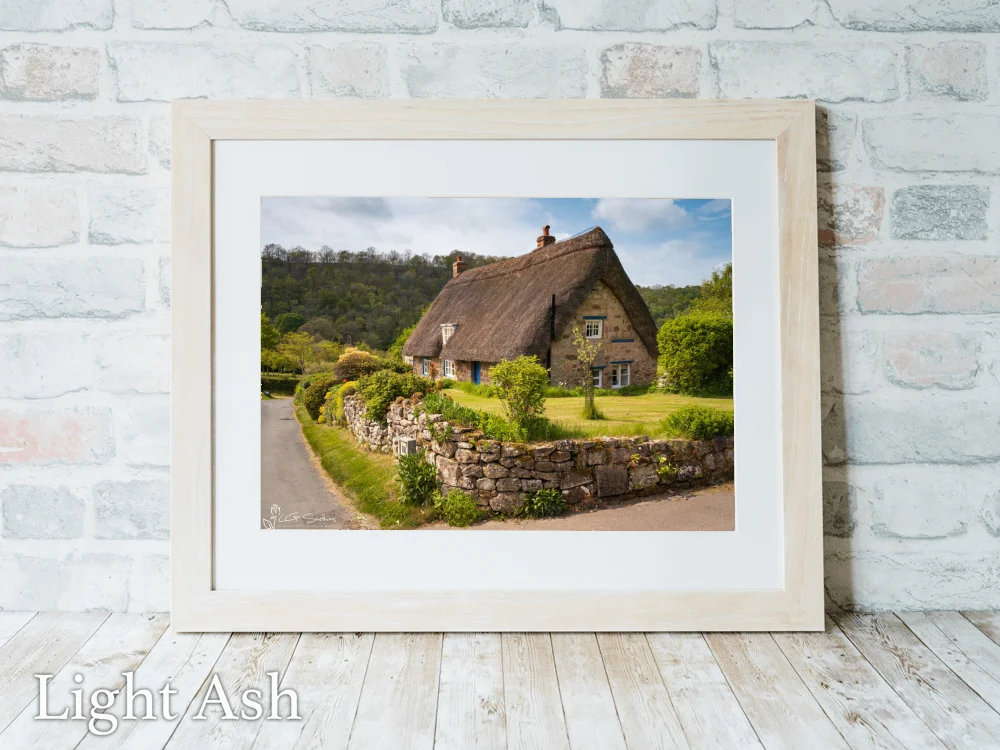 Thatched Cottage At Rievaulx 5 Thatched Cottage At Rievaulx - Light-Ash-Landscape-Frame