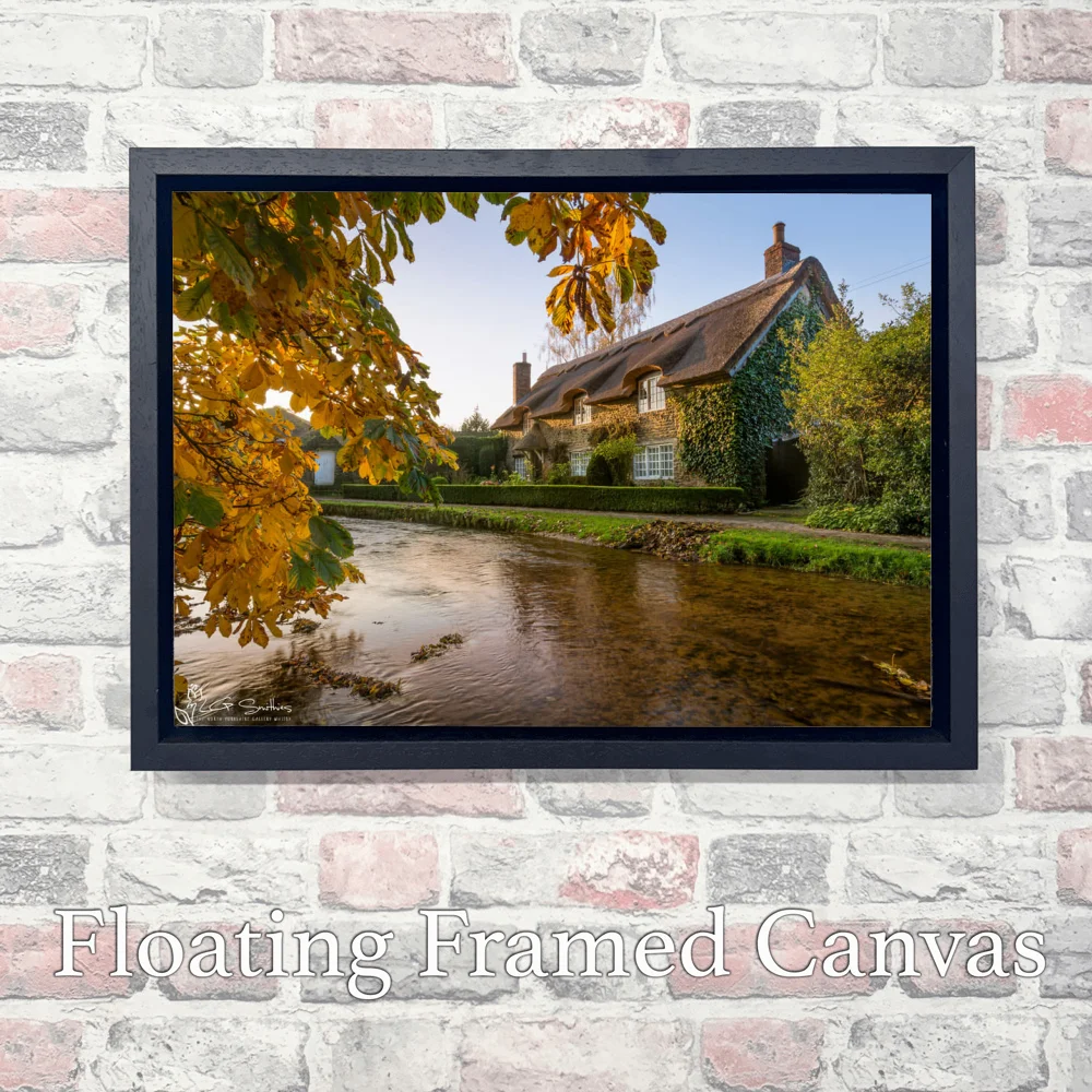 Thatched Cottage Thornton Le Dale 3 Thatched Cottage Thornton Le Dale - Landscape-Float-Frame-Canvas