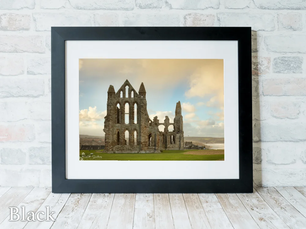 The Abbey Whitby 6 The Abbey Whitby - Black-Landscape-Frame