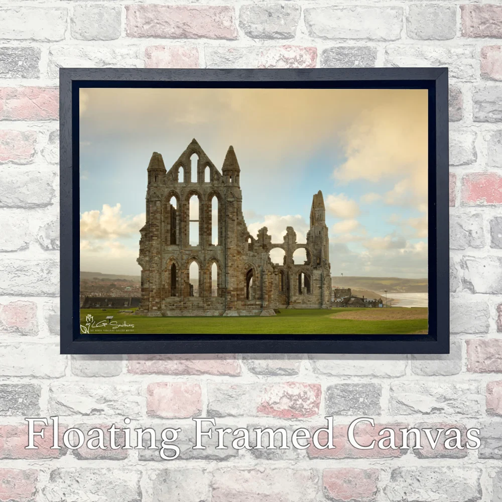 The Abbey Whitby 3 The Abbey Whitby - Landscape-Float-Frame-Canvas