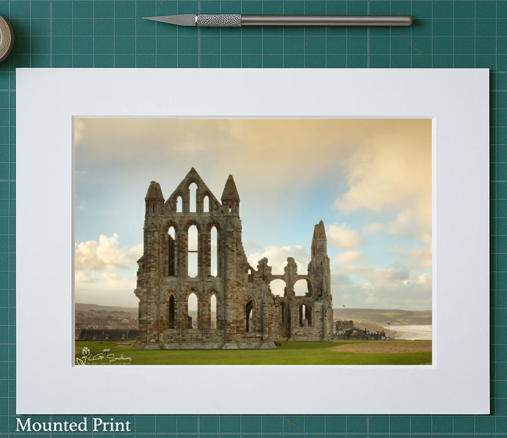 The Abbey Whitby 2 The Abbey Whitby - Landscape-Mounted-Print