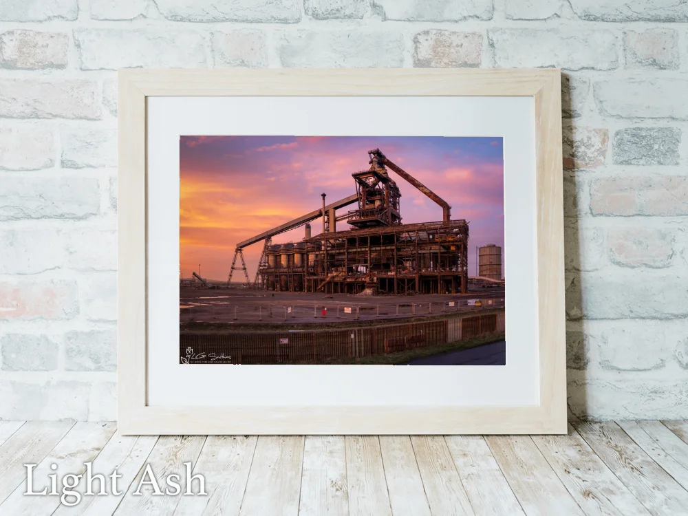 The Final Sunrise At Redcar Blast Furnace Demolition Day 5 The Final Sunrise At Redcar Blast Furnace Demolition Day - Light-Ash-Landscape-Frame