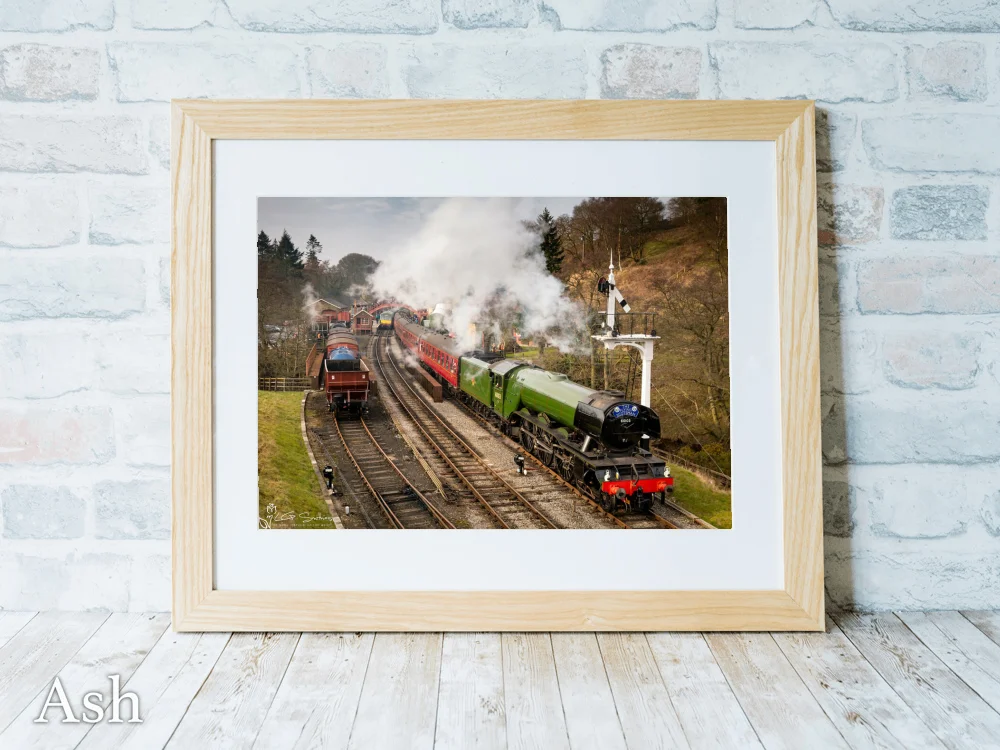 The Flying Scotsman At Goathland Station 7 The Flying Scotsman At Goathland Station - Ash-Landscape-Frame