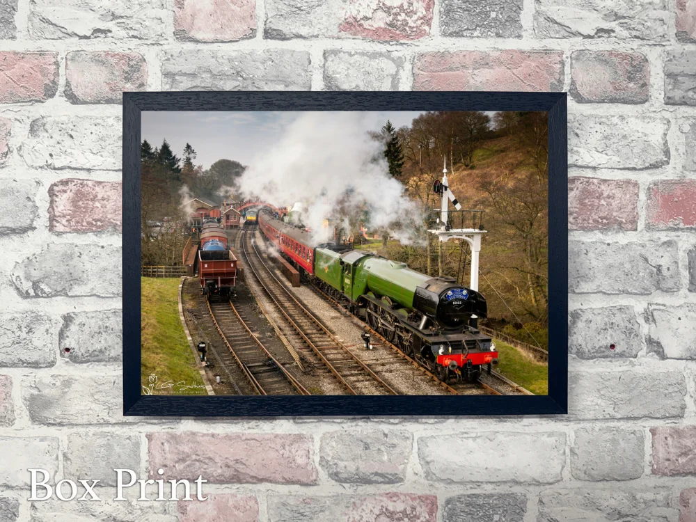 The Flying Scotsman At Goathland Station 4 The Flying Scotsman At Goathland Station - Landscape-Box-Print