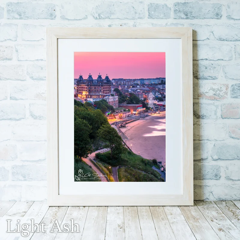 The Grand And Scarborough Beach 2 The Grand And Scarborough Beach - Light-Ash-Portrait-Frame