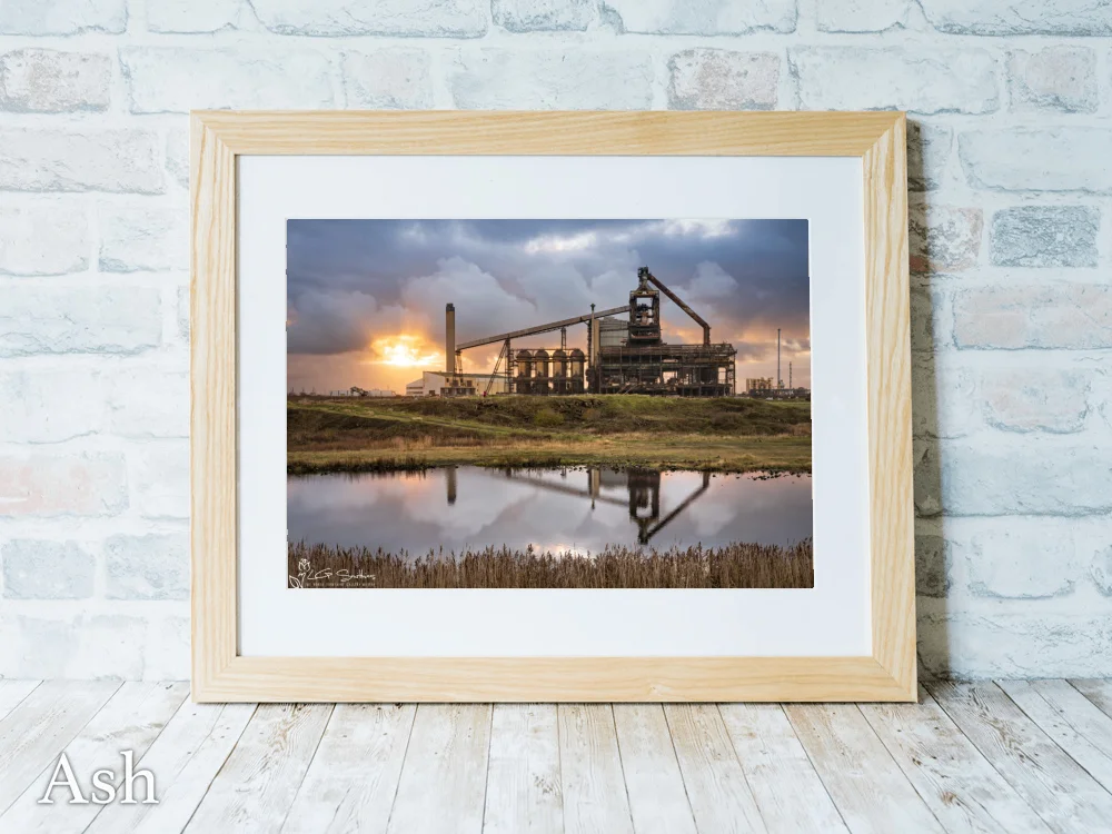 The Last Sunset Over Redcar Blast Furnace 7 The Last Sunset Over Redcar Blast Furnace - Ash-Landscape-Frame