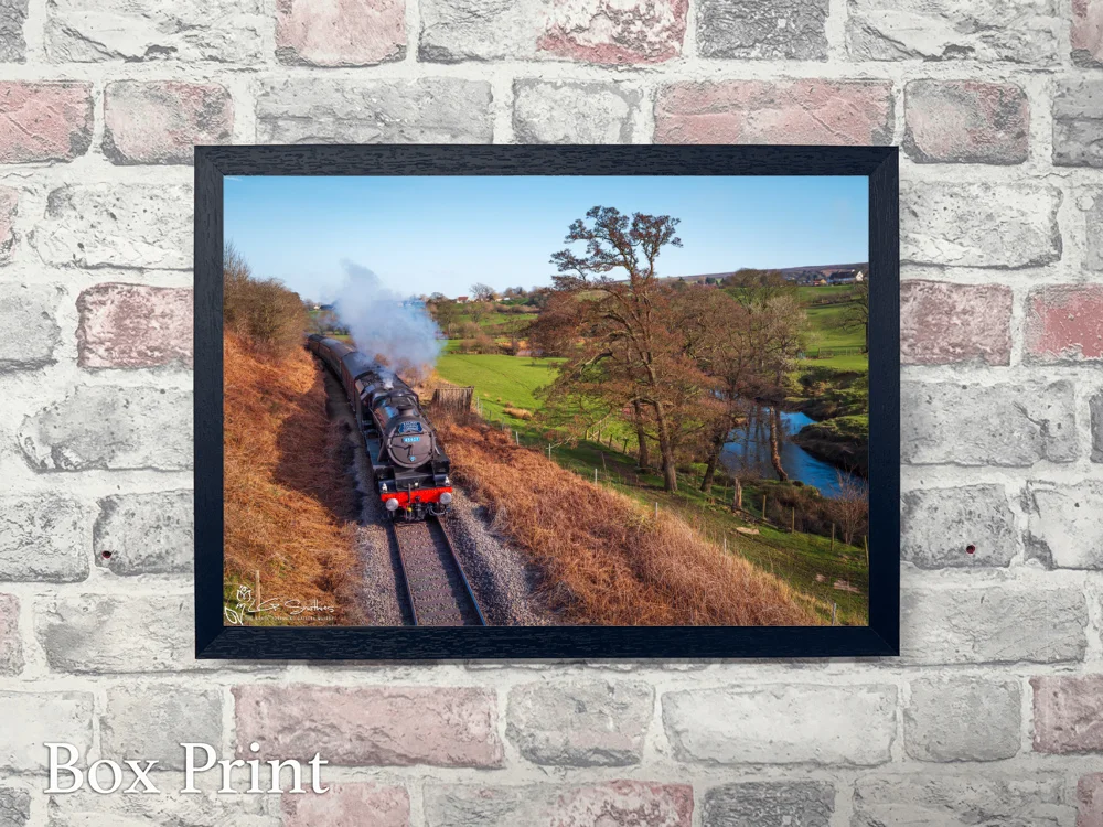 The LMS Black Five 4507 The Lancashire Fusilier At Danby NYM 4 The LMS Black Five 4507 The Lancashire Fusilier At Danby NYM - Landscape-Box-Print