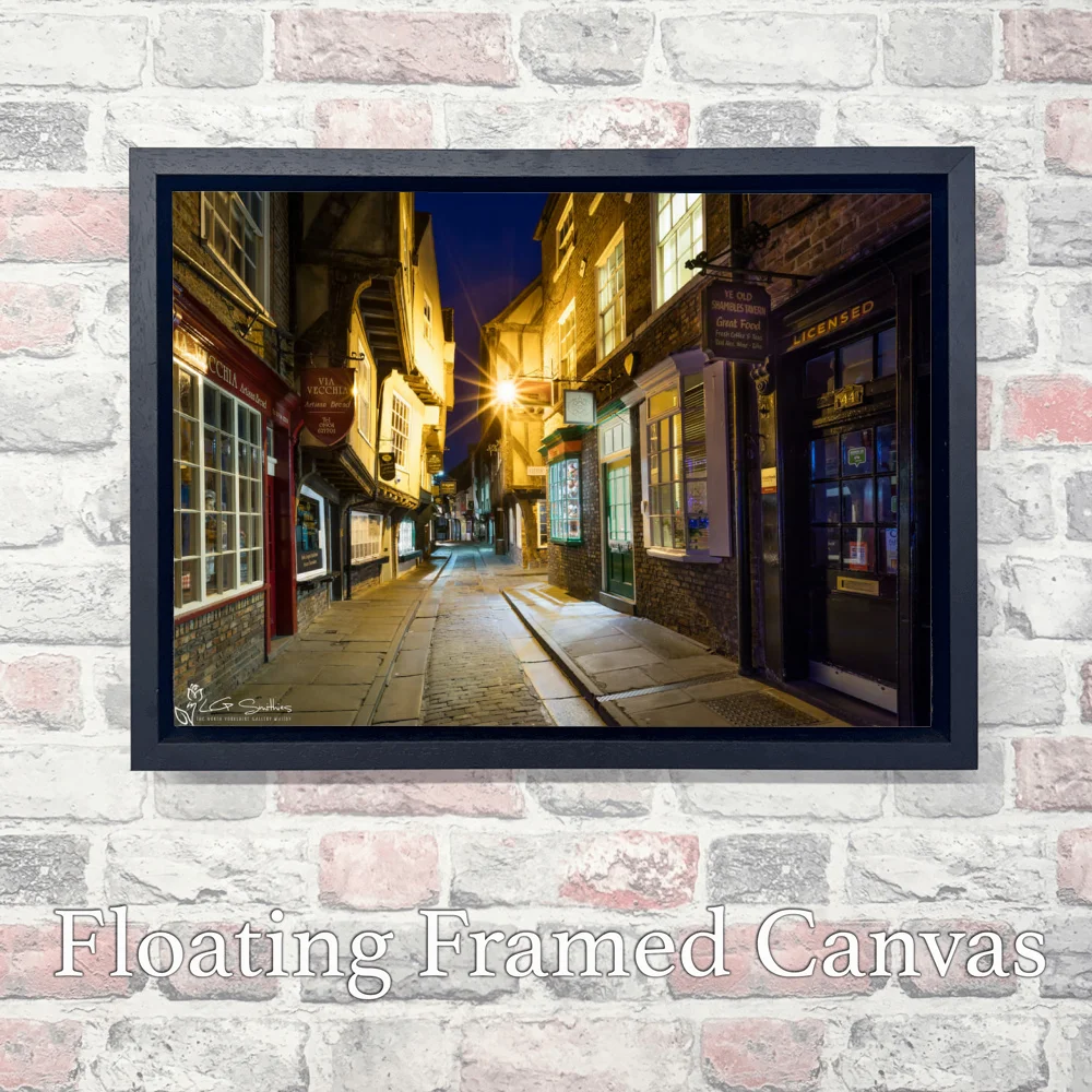 The Shambles York 3 The Shambles York - Landscape-Float-Frame-Canvas