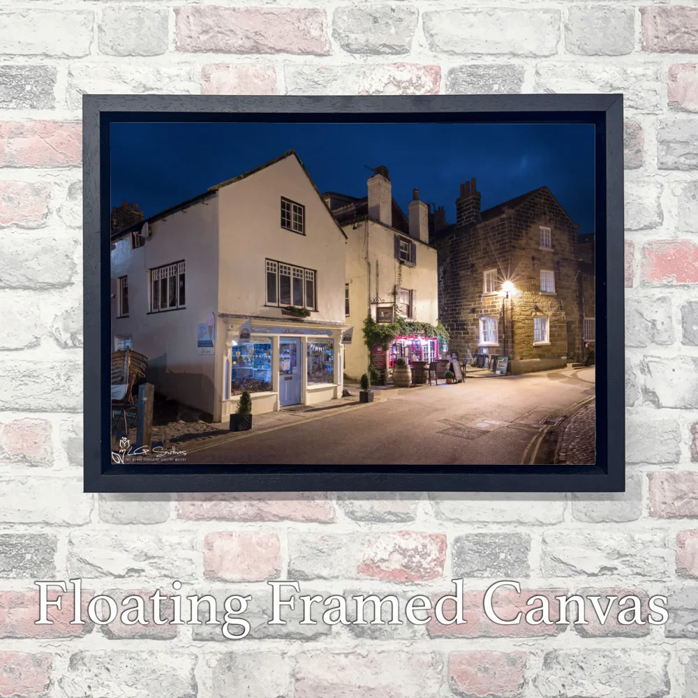 The Smugglers Robin Hood's Bay 3 The Smugglers Robin Hood's Bay - Landscape-Float-Frame-Canvas