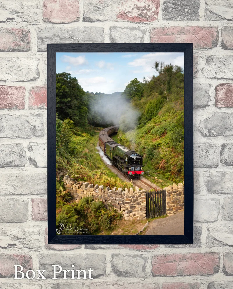 The Tornado Steam Train At Beckhole On The North York Moors Railway 6 The Tornado Steam Train At Beckhole On The North York Moors Railway - Box-Print-Portrait
