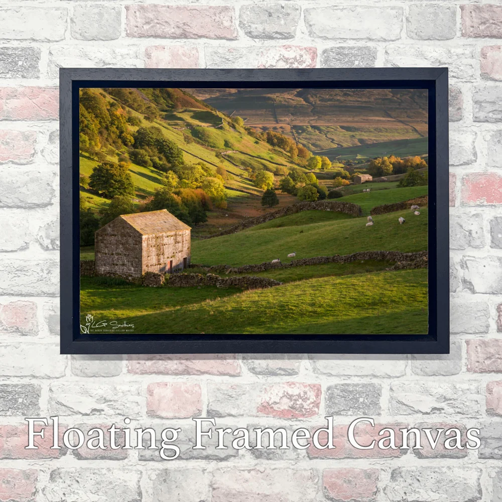 Thwaite Barns Swaledale 3 Thwaite Barns Swaledale - Landscape-Float-Frame-Canvas