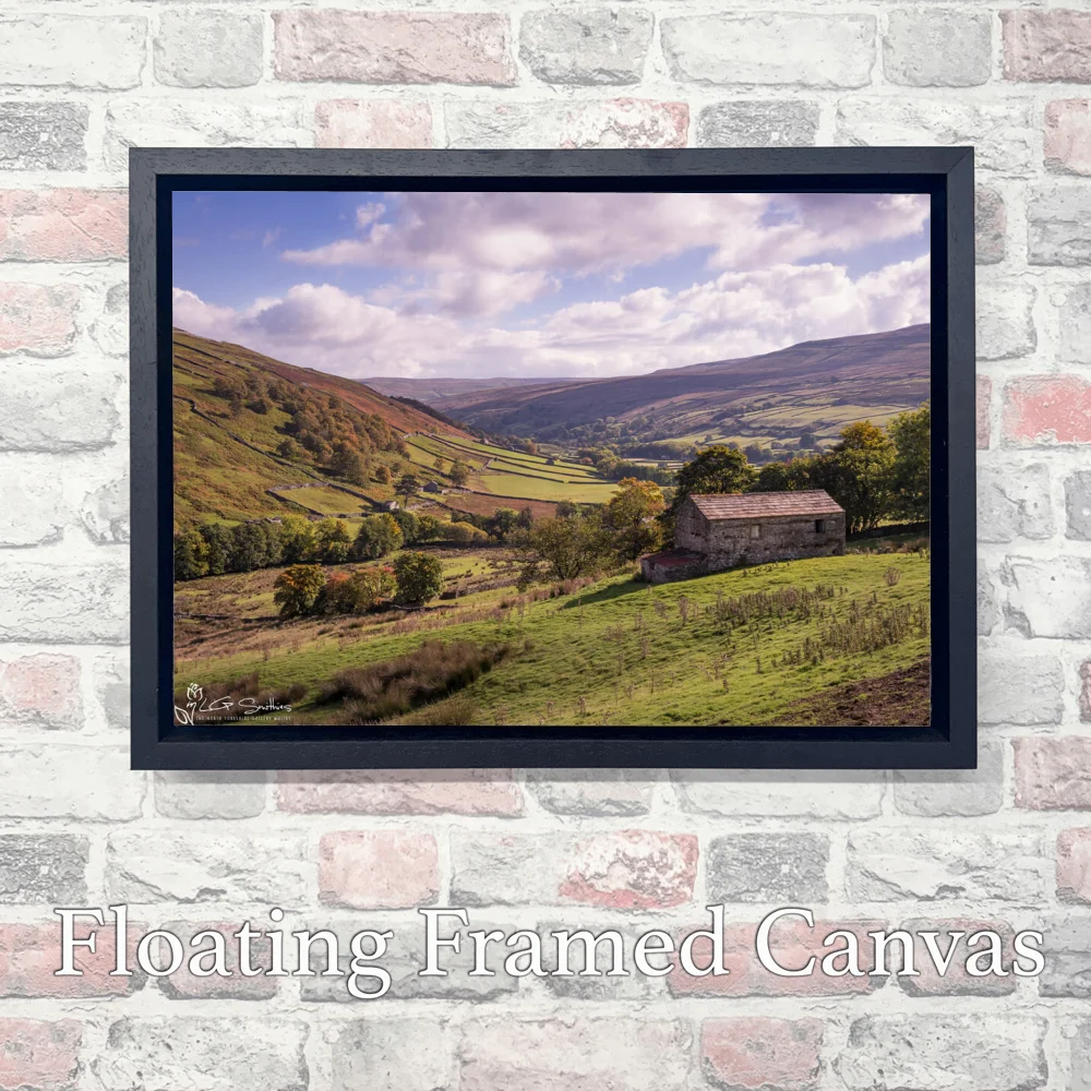 Thwaite Swaledale 3 Thwaite Swaledale - Landscape-Float-Frame-Canvas