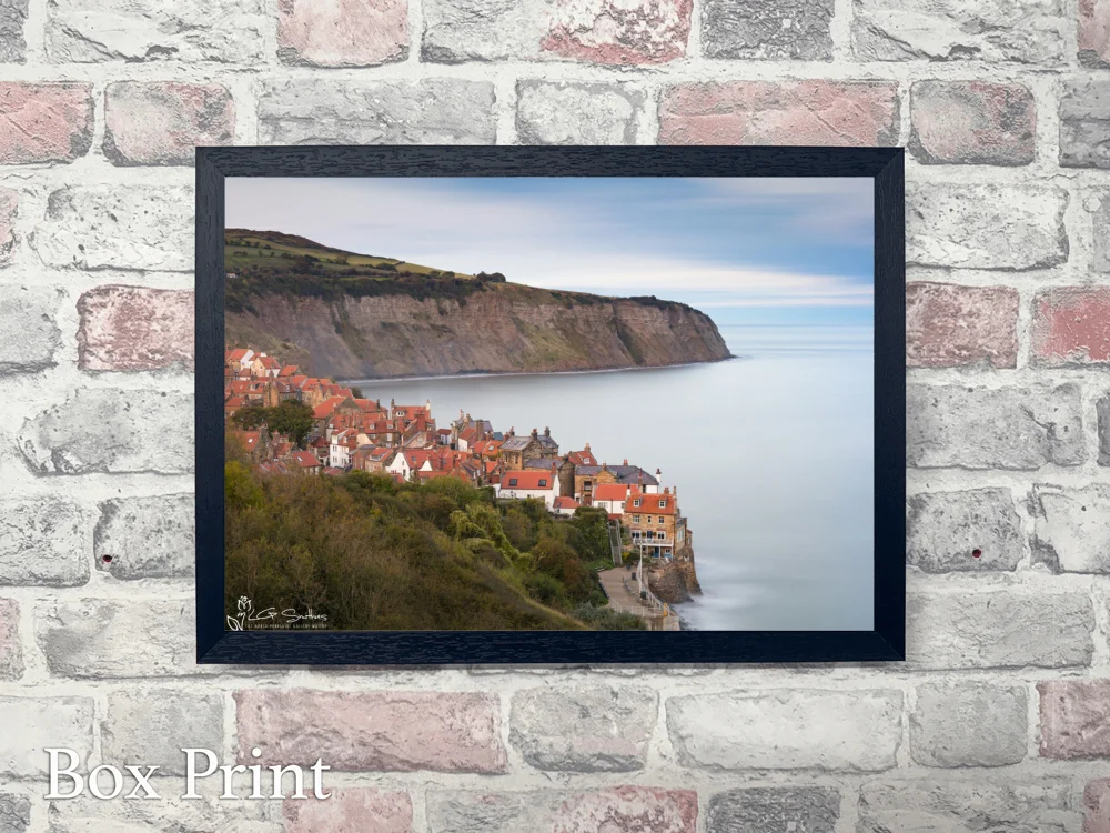 Tranquil Robin Hood's Bay Yorkshire Coast 4 Tranquil Robin Hood's Bay Yorkshire Coast - Landscape-Box-Print