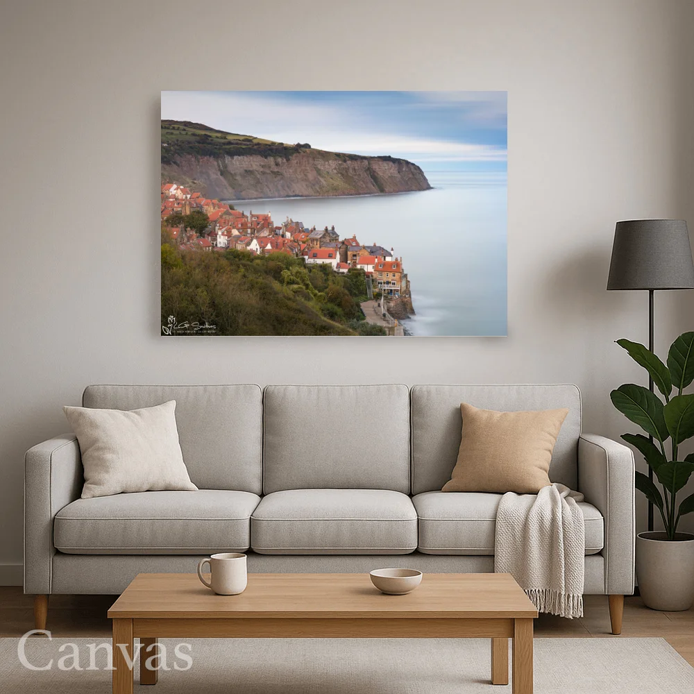 Tranquil Robin Hood's Bay Yorkshire Coast 8 Tranquil Robin Hood's Bay Yorkshire Coast - Wall-art-for-living-room-landscape